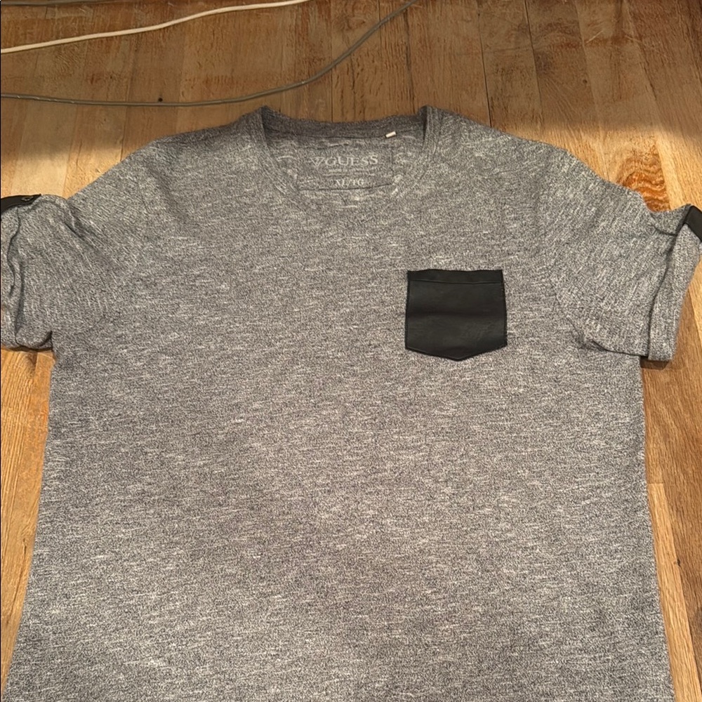 Diesel Gray and Black Short Sleeve Tee Soft Cotton Blend